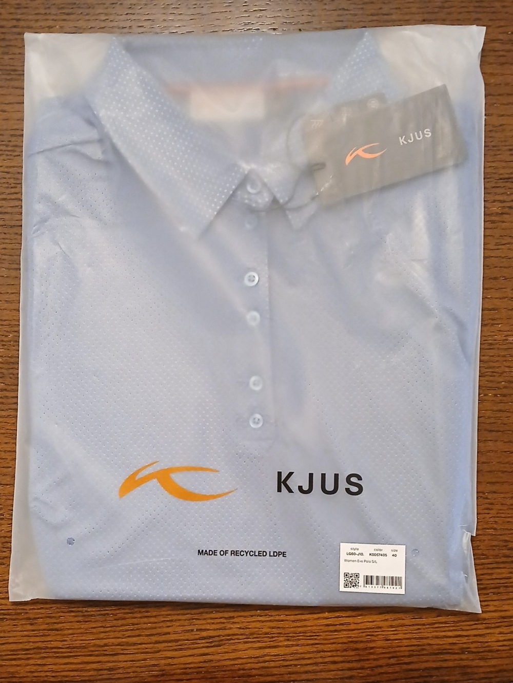 KJUS Womens Light Blue Performance Sleeveless  Polo Shirt